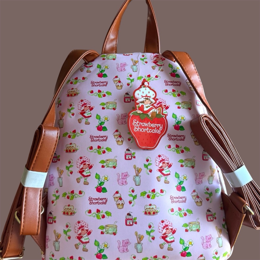 Strawberry Shortcake Women's Backpack - Pink and Brown - Picture 4 of 6